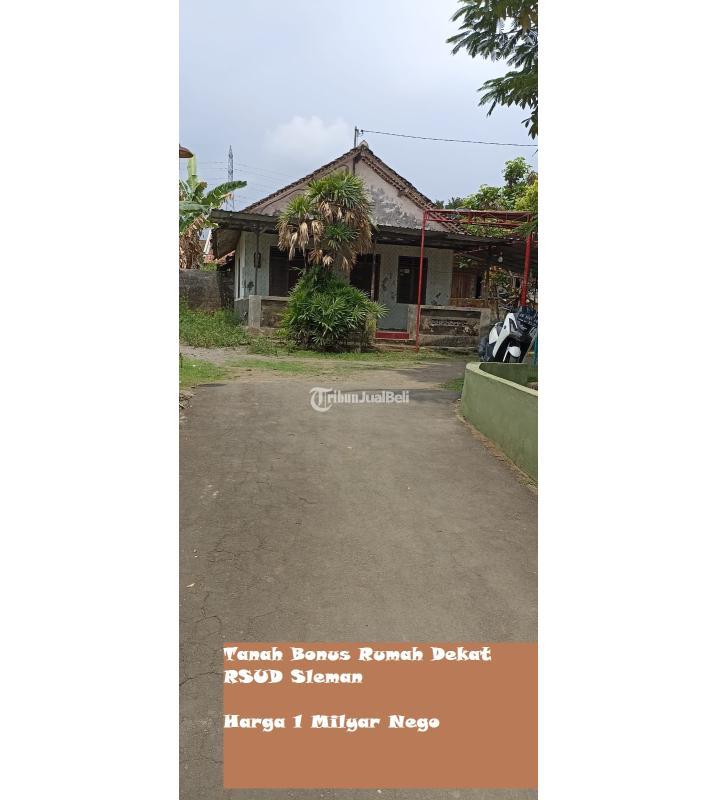 Dijual Tanah Bonus Rumah Dekat RSUD LT600 SHM - Sleman Yogyakarta