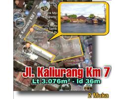 Jual Tanah Luas 3.076 Jogja Jl Kaliurang Km 7 Selatan BNI Kolombo Lt 3076 m2 SHM - Sleman Yogyakarta