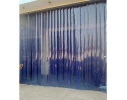 Set Tirai PVC Curtain Blue Clear Tinggal Pasang Ukuran 2mm X 150cm X 200cm - Jakarta Barat