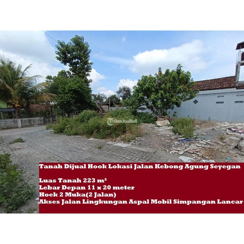 Dijual Tanah Hook Lokasi Jalan Kebon Agung Seyegan LT233 SHM - Sleman Yogyakarta 