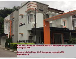 Jual Kos Plus Rumah Induk Lantai 2 Modern LT153 LB300 Seputaran Kampus UII - Sleman Yogyakarta