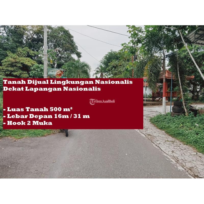 Dijual Tanah Dijual Lingkungan Nasionalis Dekat Lapangan Nasionalis LT500 SHM - Sleman Yogyakarta 