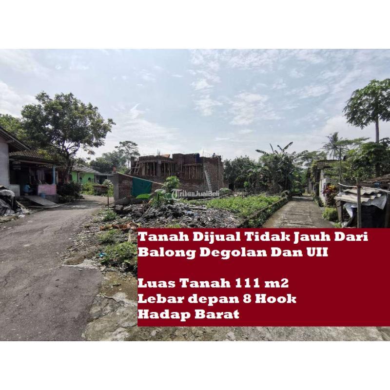 Dijual Tanah Tidak Jauh Dari Balong Degolan Dan UII LT111 SHM - Sleman Yogyakarta 