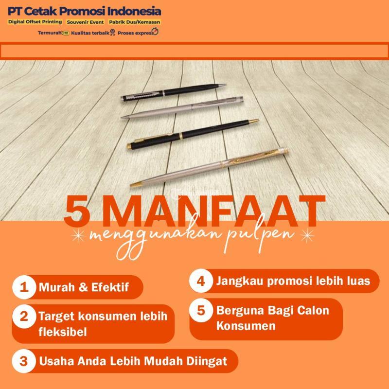 Cetak Pulpen Stainless Steel Kampanye Percetakan Souvenir Bolpoin - Surabaya Jawa Timur