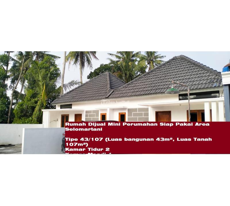 Jual Rumah Mini Perumahan LT107 LB43 2KT 1KM SHM Siap Pakai Area Selomartani - Sleman Yogyakarta