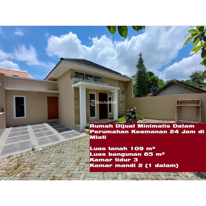 Jual Rumah Minimalis LT109 LB65 3KT 2KM SHM Dalam Perumahan Keamanan 24 Jam di Mlati - Sleman Yogyakarta