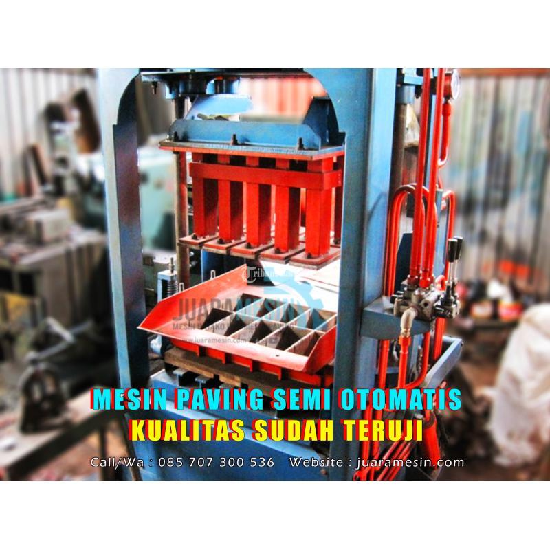 Mesin Cetak Paving Block Sistem Hidrolik dan Vibro - Magelang Jawa Tengah