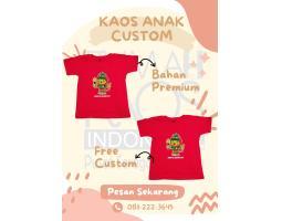 Kaos Anak Sablon Free Custom Super Premium - Banggai Sulawesi Tengah 