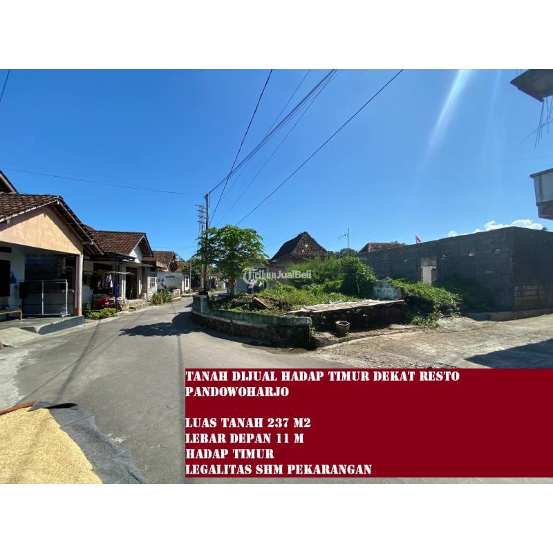 Jual Tanah Hadap Timur Luas 237m2 SHM Dekat Resto Pandowoharjo - Sleman Yogyakarta