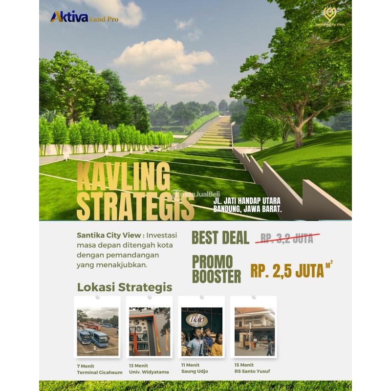 Jual Tanah Kavling Luas 108m2 di Jatihandap Investasi Cerdas, Keuntungan Berlipat - Bandung Kota Jawa Barat