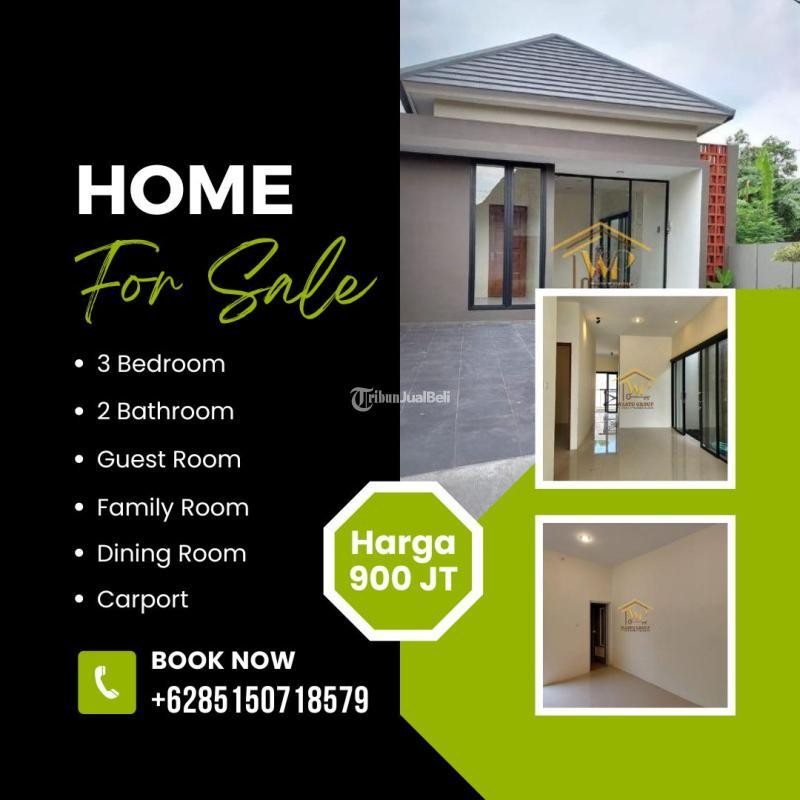 Dijual Rumah Tipe Besar 65 Luas 165m 3KT 2KM SHM Di Purwomartani, Kalasan - Sleman Yogyakarta