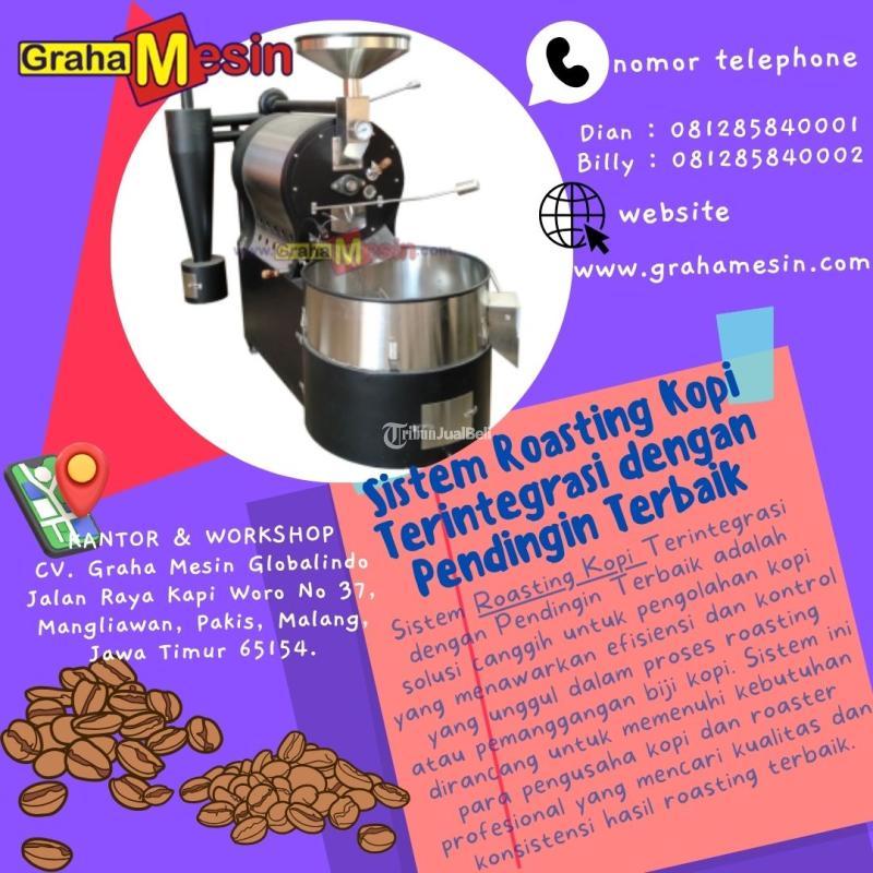 Sistem Roasting Kopi Terintegrasi dengan Pendingin Terbaik - Malang Jawa Timur