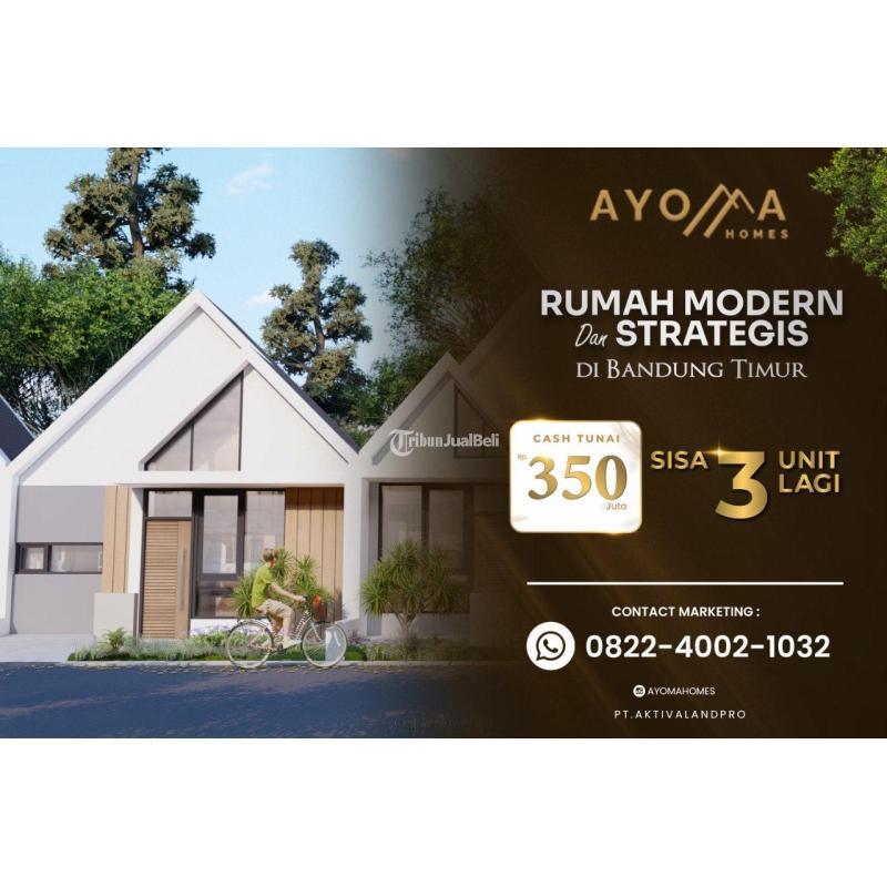 Jual Rumah Modern Strategis LT60 LB36 2KT 1KM SHM di Cileunyi - Bandung Jawa Barat