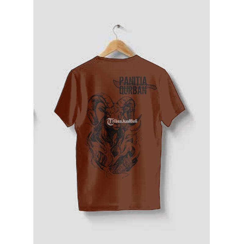 Terbaru Kaos Coklat Polos Panitia Qurban Idul Adha Free Custom S - Banyumas Jawa Tengah