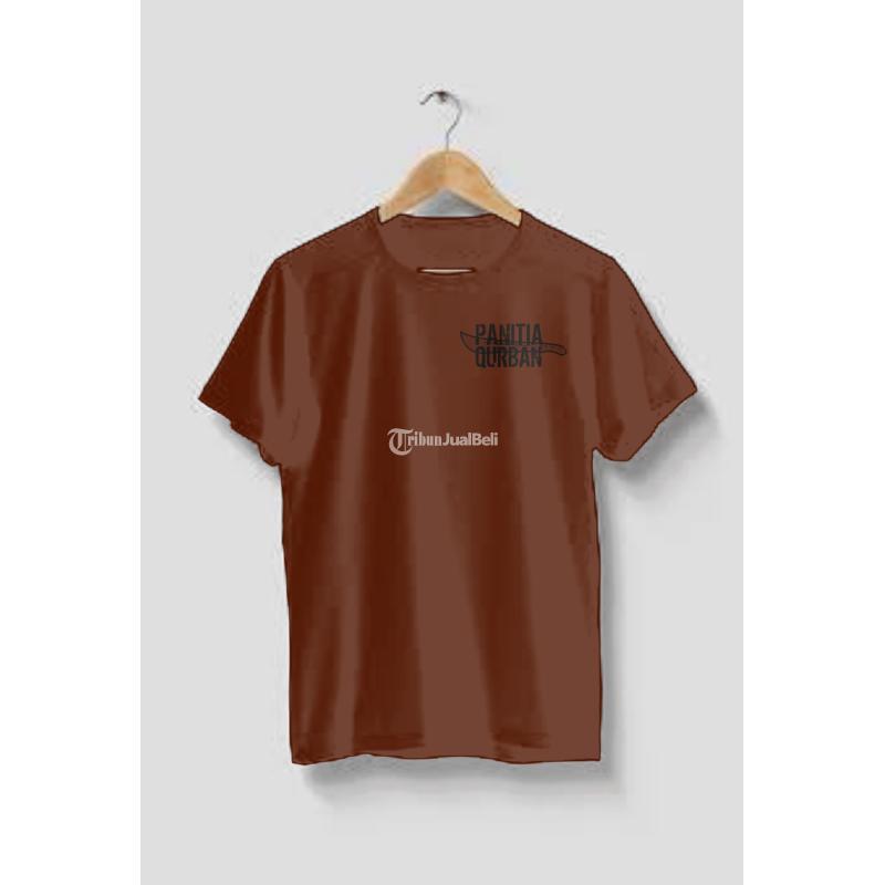 Terbaru Kaos Coklat Polos Panitia Qurban Idul Adha Free Custom S - Banyumas Jawa Tengah