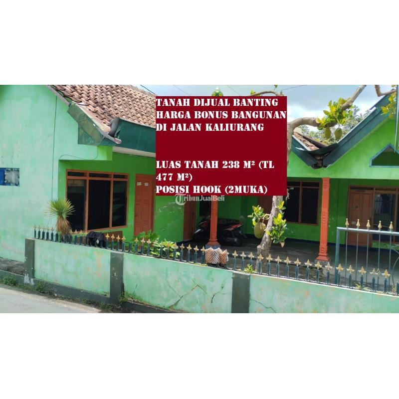 Dijual Tanah Banting Harga Bonus Bangunan di Jalan Kaliurang LT238 SHM - Sleman Yogyakarta
