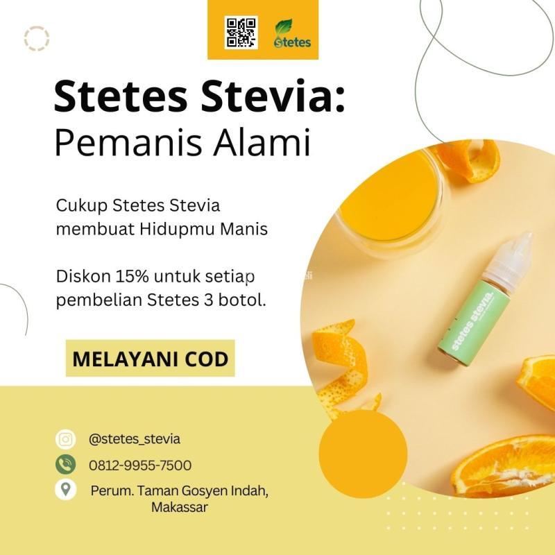 Penjual Resmi Stetes Stevia Termurah Untuk Diet Diabetes Seram Bagian Timur 15ml - Makassar Sulawesi Selatan