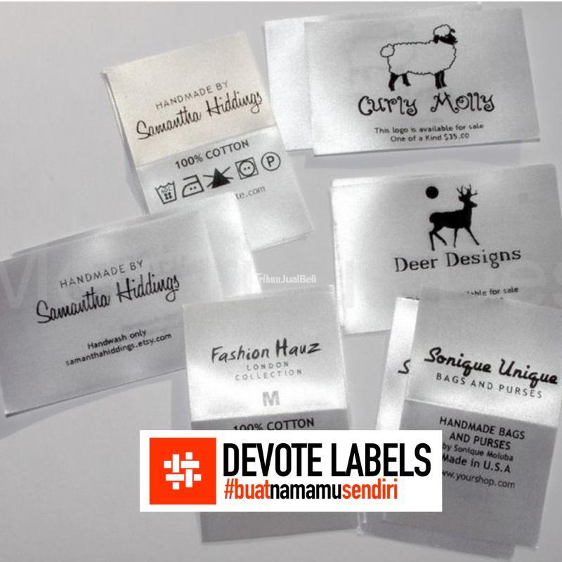 Label Pakaian Satin Wovendamask - Bojonegoro 
