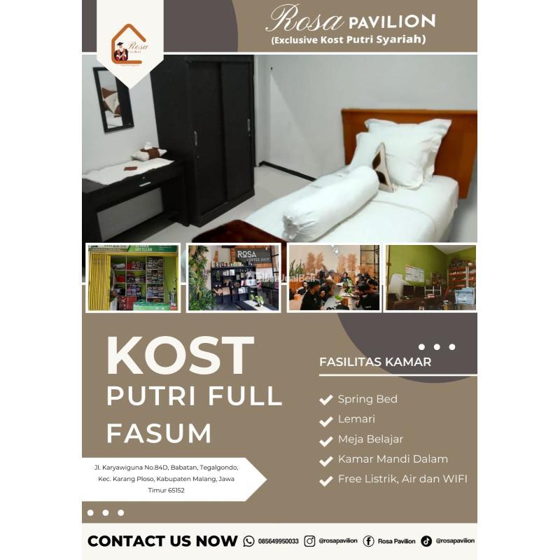 Disewakan Kost Putri Full Fasilitas Nyaman dekat Fasilitas Umum ...