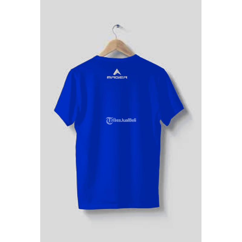 Kaos Polos Warna Biru Harga Terjangkau Bahan Premium - Banyumas Jawa Tengah