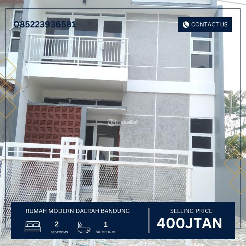 Dijual Rumah LT78 LB60 2KM 3KT Legalitas SHM Lokasi Strategis - Bandung Jawa Barat