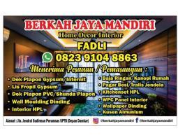 Tukang Plafon Profesional Layani Pasang PVC GRC Gypsum - Pangkal Pinang Bangka Belitung