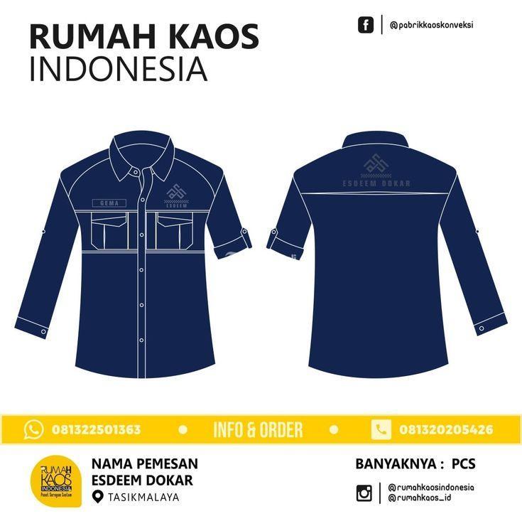 Langsung Konveksi Pabrikan Kemeja Warna Navy Kemeja PDL, Kemeja PDH Seragam - Lampung Barat