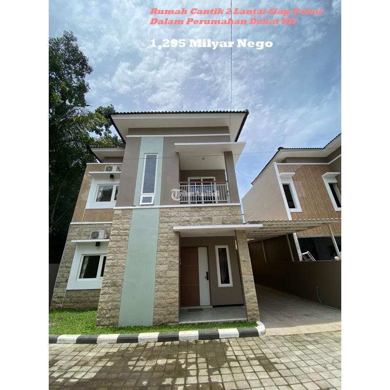Dijual Rumah Cantik 2 Lantai Siap Pakai Dalam Perumahan Dekat UII LT121 LB114 SHM - Sleman Yogyakarta
