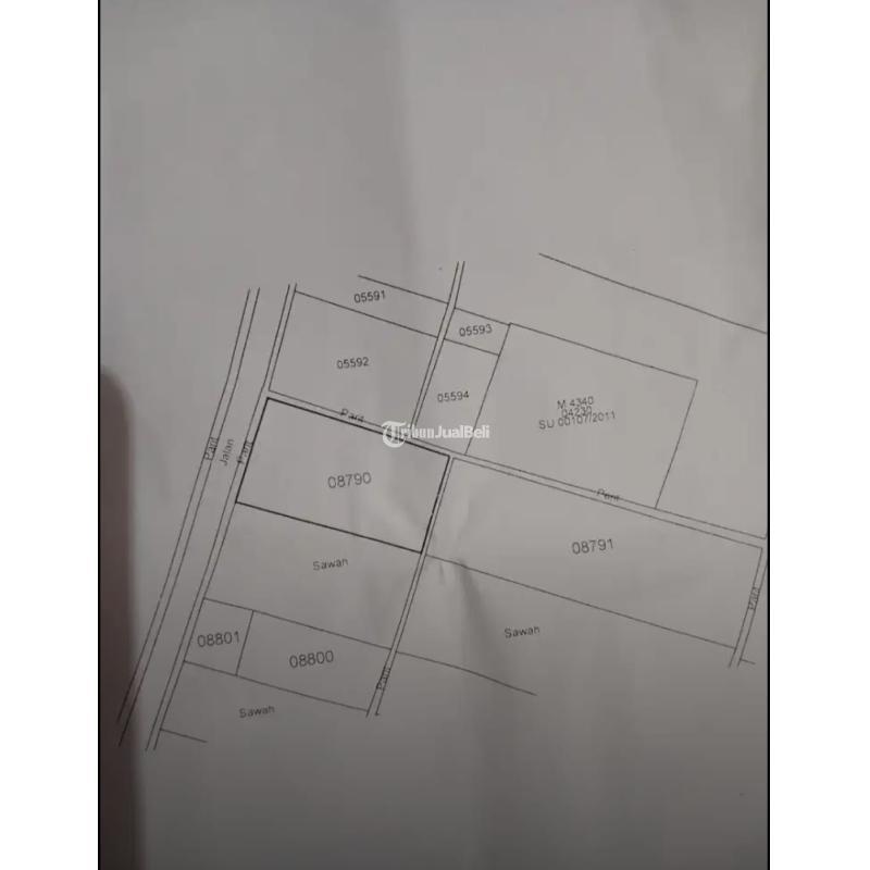 Jual Tanah Kavling Luas 832 m2 Strategis Dekat Aspal Di Pandowoharjo - Sleman Jogja