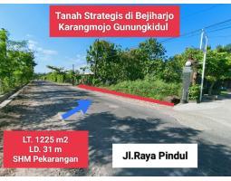 Dijual Tanah Murah Siap Bangun LT1225 m2 SHM - Gunung Kidul Yogyakarta 