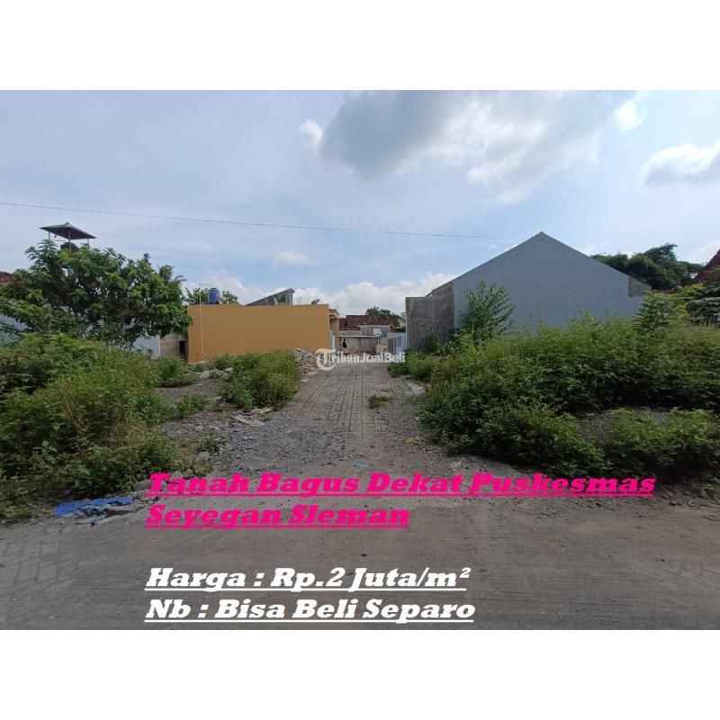 Dijual Tanah Bagus Dekat Puskesmas Seyegan LT223 m2 SHM - Sleman Yogyakarta