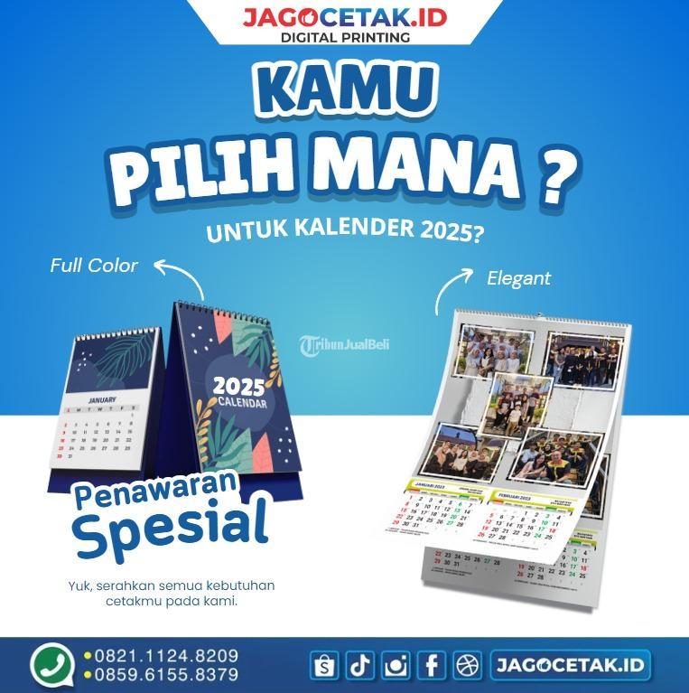 Cetak Kalender 2025 Murah Jagocetak.id di Sidoarjo Jawa Timur - Tribun