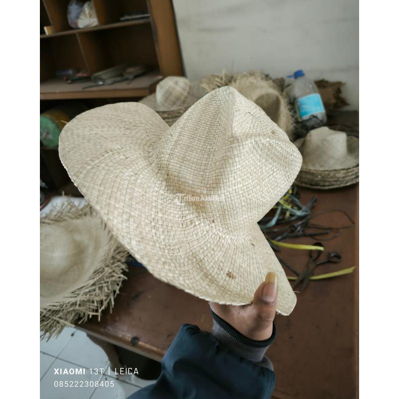 Topi Pria Pandan Beach Hat Pandan Natural Hat - Bangli Bali