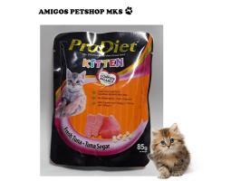 Pro diet Kitten Pouch 85gr Amigos Petshop - Makassar Sulawesi Selatan