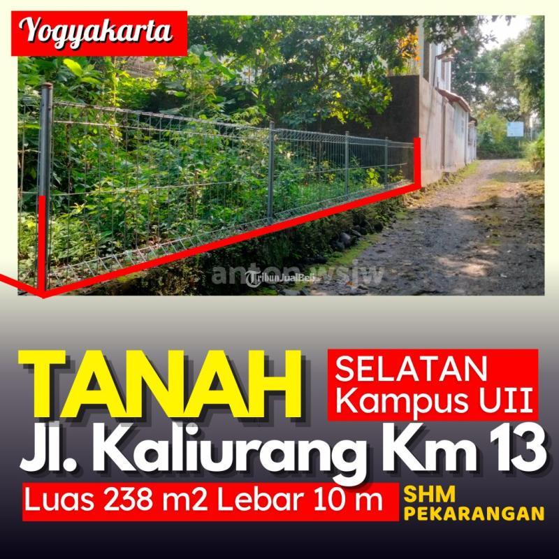 Dijual Tanah Jogja Selatan Kampus UII Jl Kaliurang Lt 238 m ld 10m SHM - Sleman Yogyakarta