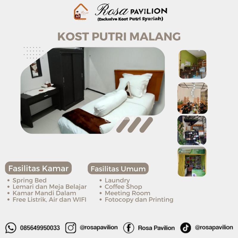 Disewakan Kost Putri Exclusive 40m Dari Belakang Kampus UMM 3 - Malang Jawa Timur