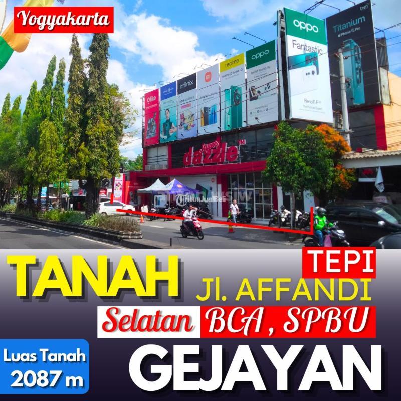 Tanah Bonus Bangunan Toko Gejayan Jl Affandi Lt 2087 m - Sleman