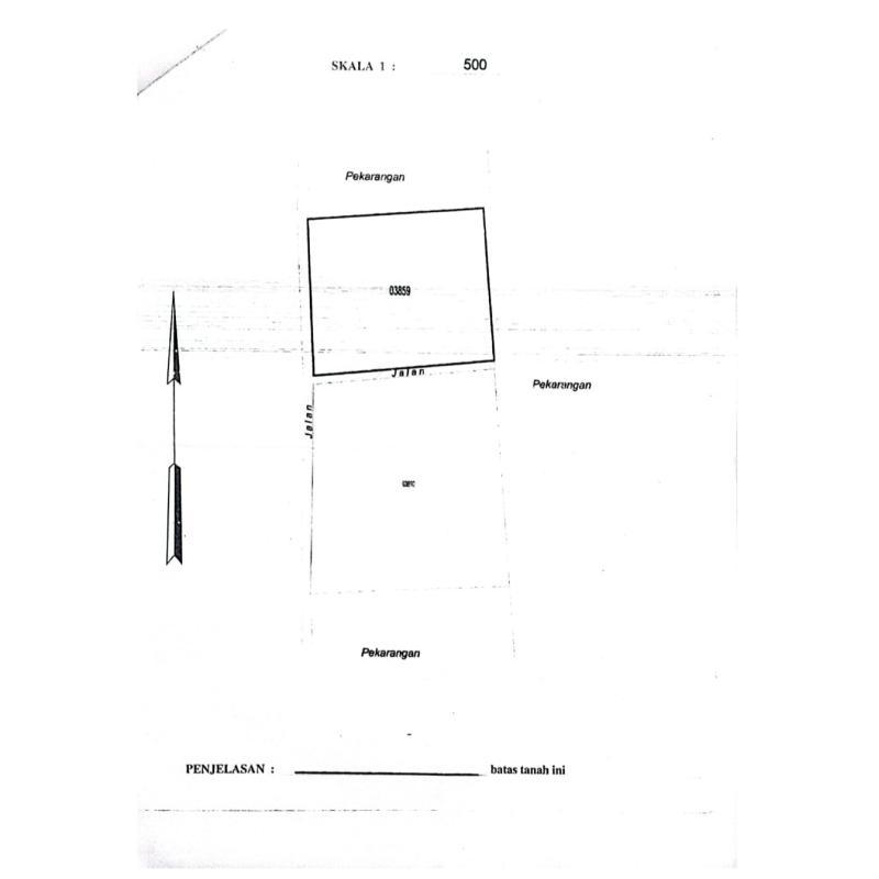 Dijual Tanah Timur Jalan Kaliurang Dekat Pasar Gentan LT862 m2 Legalitas SHM - Sleman Yogyakarta