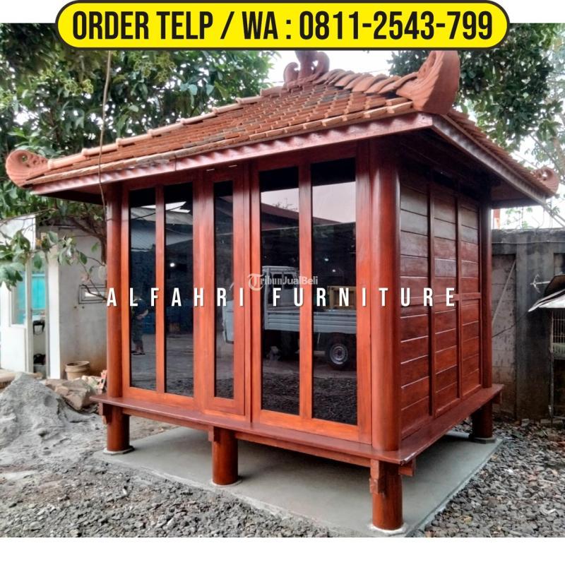 Gazebo Kayu Kelapa 3x3 Mushola Minimalis di Banjarnegara Jawa Timur ...