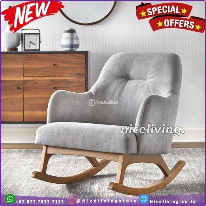 Kursi Goyang Retro Mix Busa Kursi Santai Kayu Jati Murah - Tangerang Kota Banten