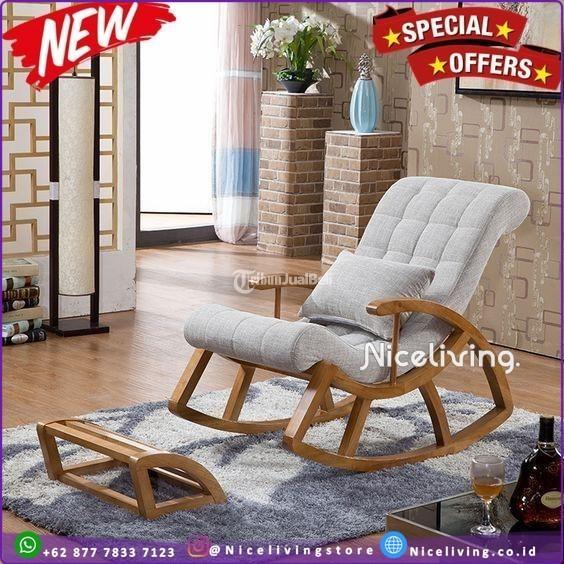 Kursi Goyang Kayu Jati Busa Empuk Kursi Santai Indonesian Furniture - Tangerang Kota Banten
