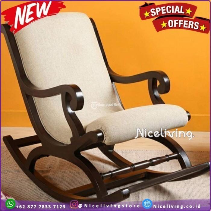 Kursi Goyang Dudukan Busa Kursi Goyang Kayu Jati Kursi Santai Terbaru - Tangerang Kota Banten