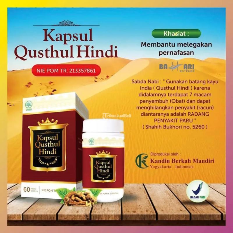 Kapsul Herbal Qusthul Hindi Jogja Berijin POM - Bantul Yogyakarta