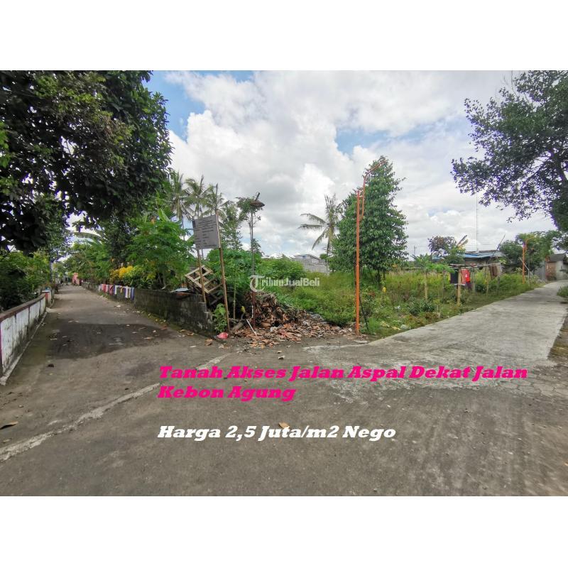 Jual Tanah Luas 865 m2 Akses Jalan Aspal Dekat Jalan Kebon Agung - Sleman Jogja