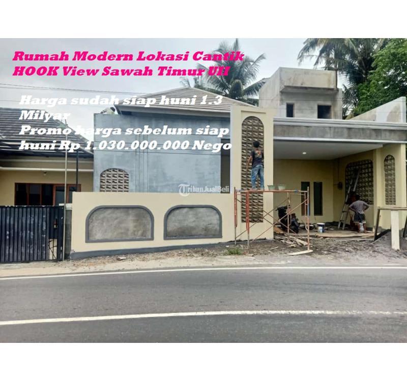 Jual Rumah Modern Lokasi Cantik Hook Baru Tipe 112 View Sawah Timur UII - Sleman Jogja