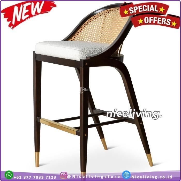 ursi Bar Modern Sandaran Rotan Terbaru Kursi Bar Retro - Tangerang Banten