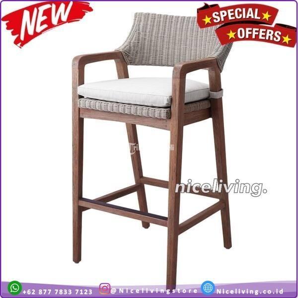Kursi Bar Terbaru Anyaman Rotan Sintetis Kursi Bar Modern - Tangerang Banten