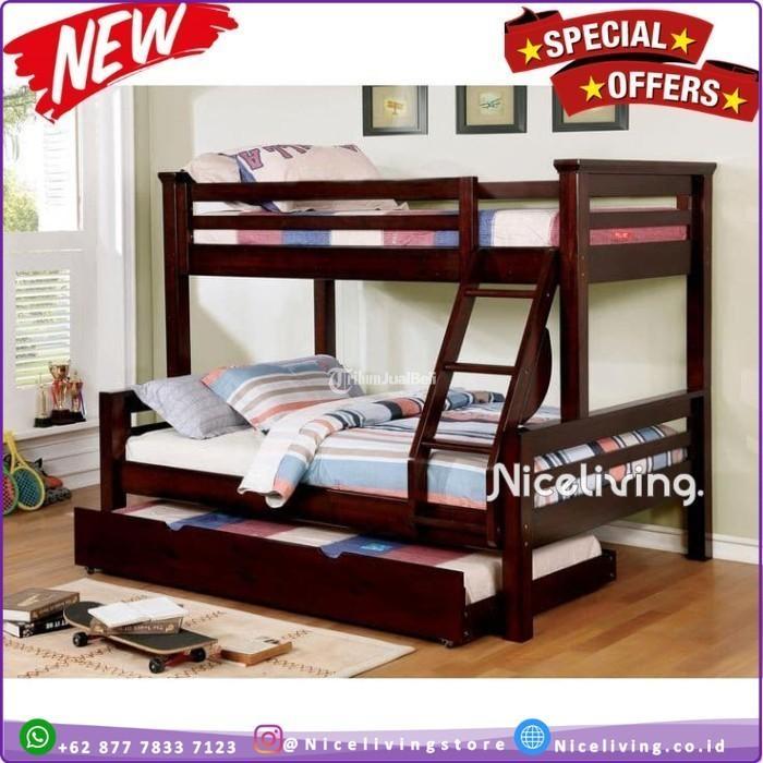Tempat Tidur Anak Tingkat Kayu Jati Tempat Tidur Double Bed - Tangerang Kota Banten