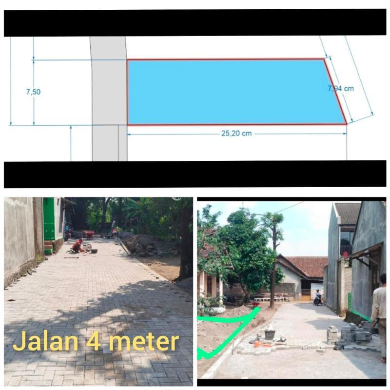 Dijual Tanah Kavling Luas 176m2 SHM Utara Jalan Damai - Sleman Yogyakarta