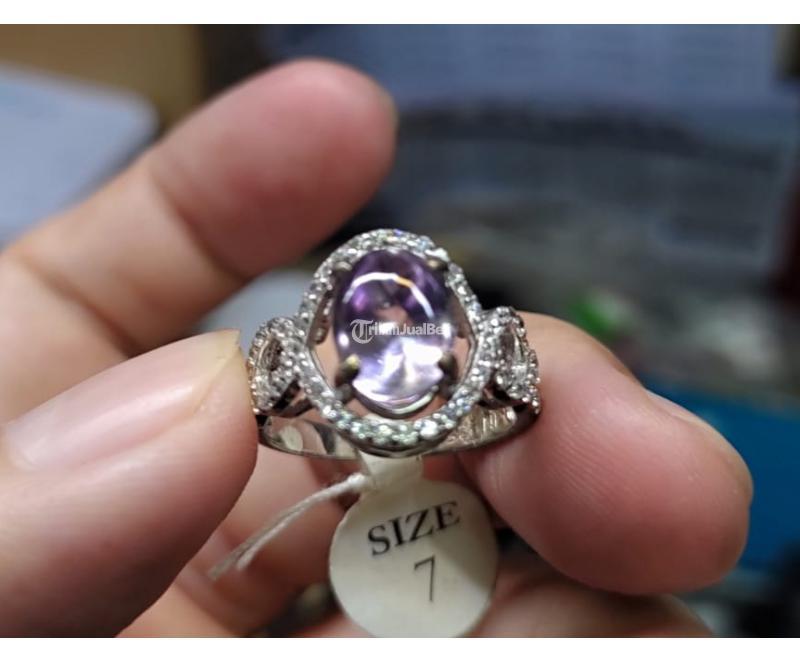 Batu Permata Natural Kecubung Bungur KCB015 Luster Istimewa Natural Amethyst - Jakarta Pusat